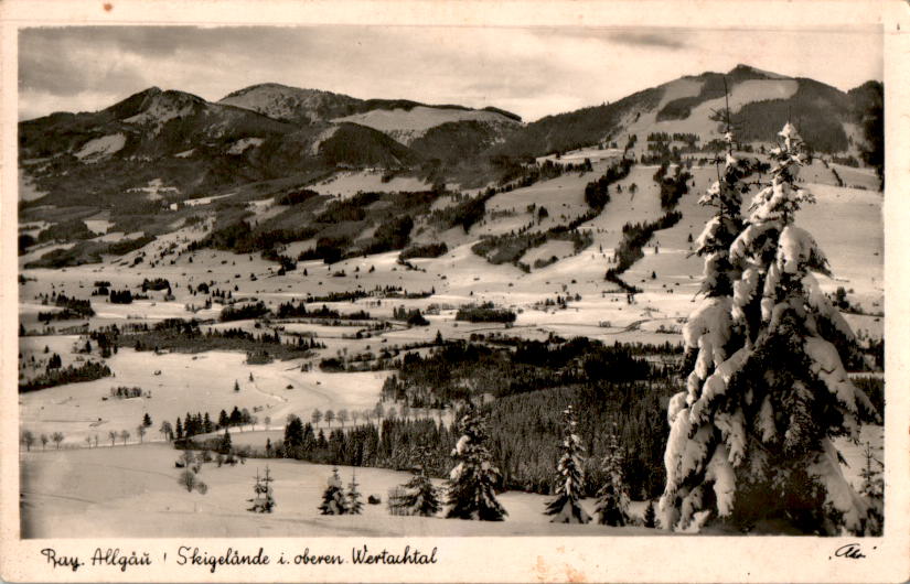 bay. allgäu, skigelände im oberen wertachtal