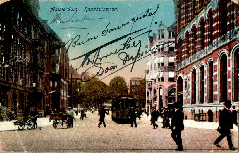 amsterdam, raadhuisstraat, 1919