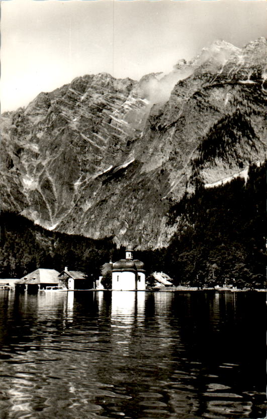 st. bartholomä am königsee m. watzmann