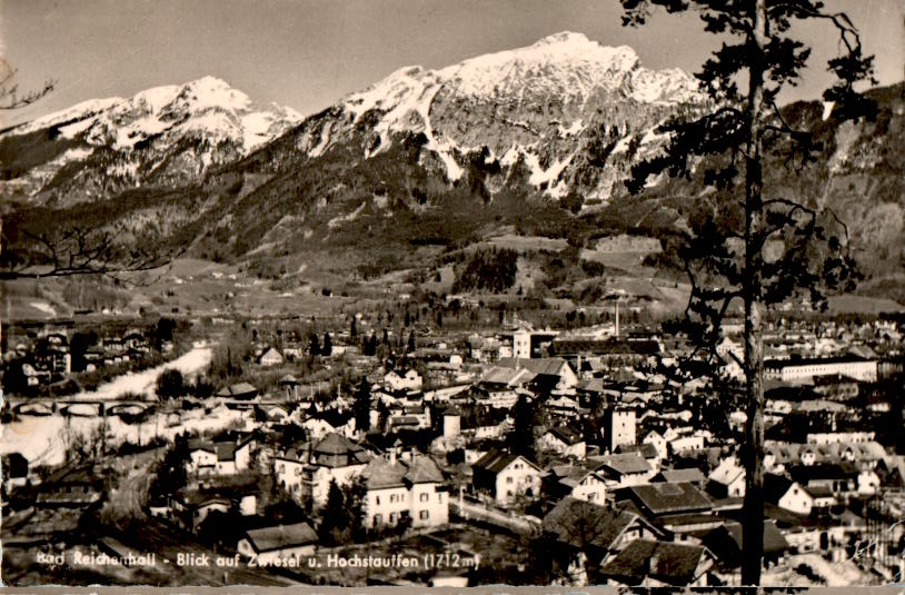 bad reichenhall, blick auf zwiesel und hochstauffen