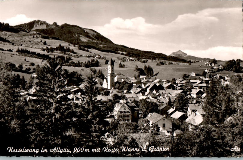 nesselwang im allgäu mit reuter wanne und grünten