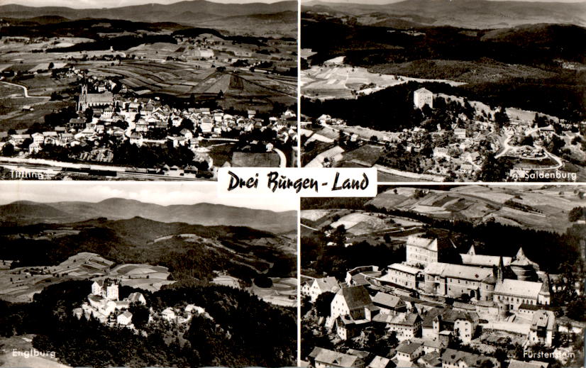 drei burgen-land, tittling, fürstenstein, englburg und saldenburg