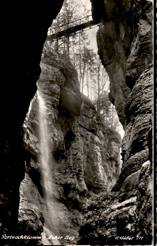 partnachklamm, hoher steg