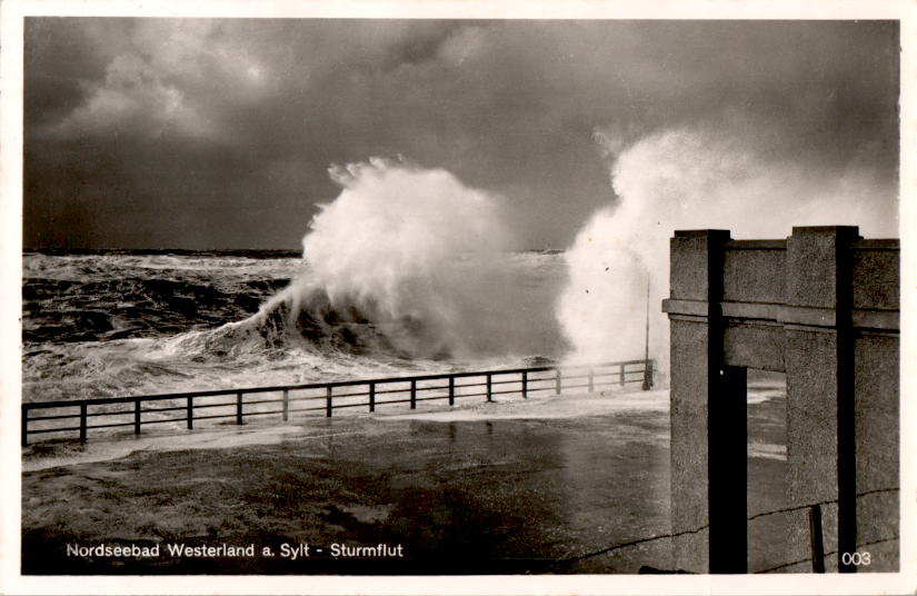 westerland, sylt, sturmflut