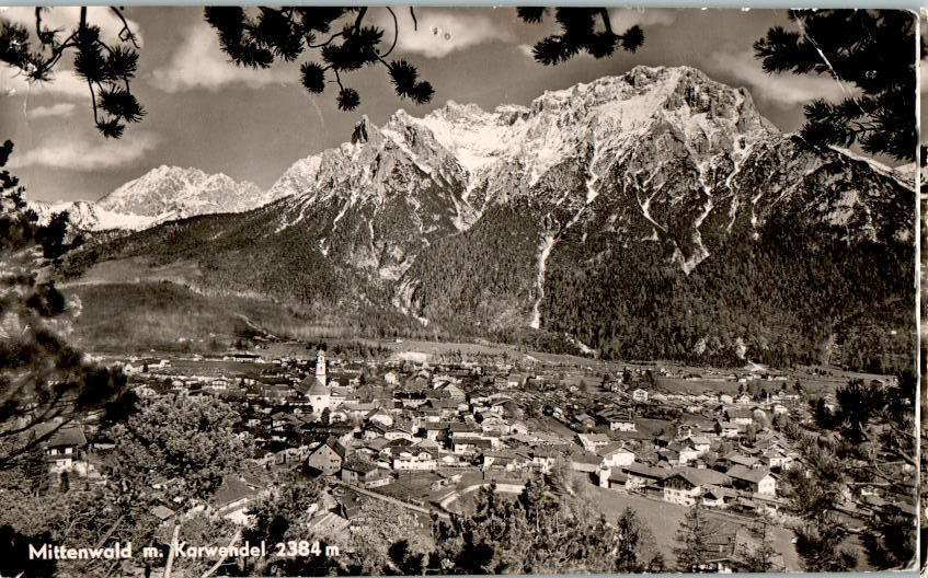 mittenwald mit karwendel