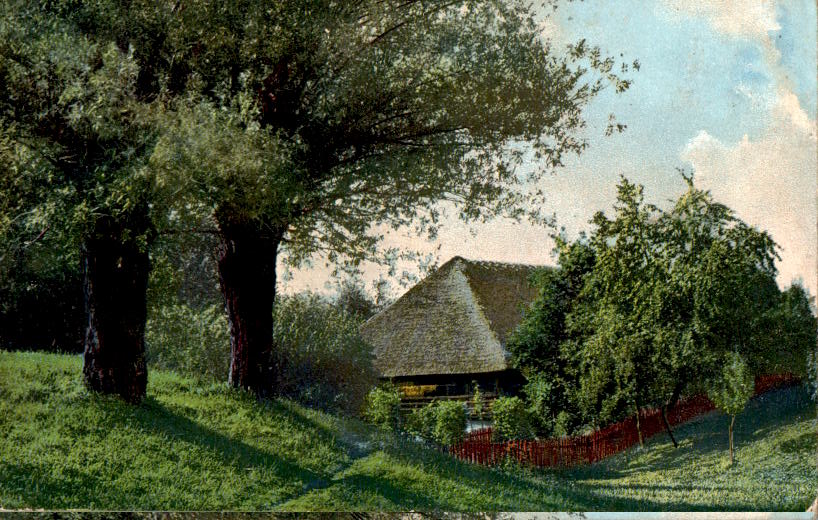 haus in der natur, photochromie, gel. 1909