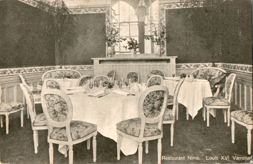 restaurant nimb. louis xvi vaerelset, 1911