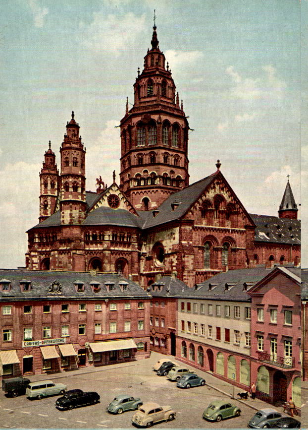 mainz, dom, blick v. leichhof, rolf kellner