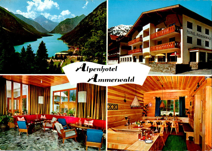 alpenhotel ammerwald, tirol, 1967