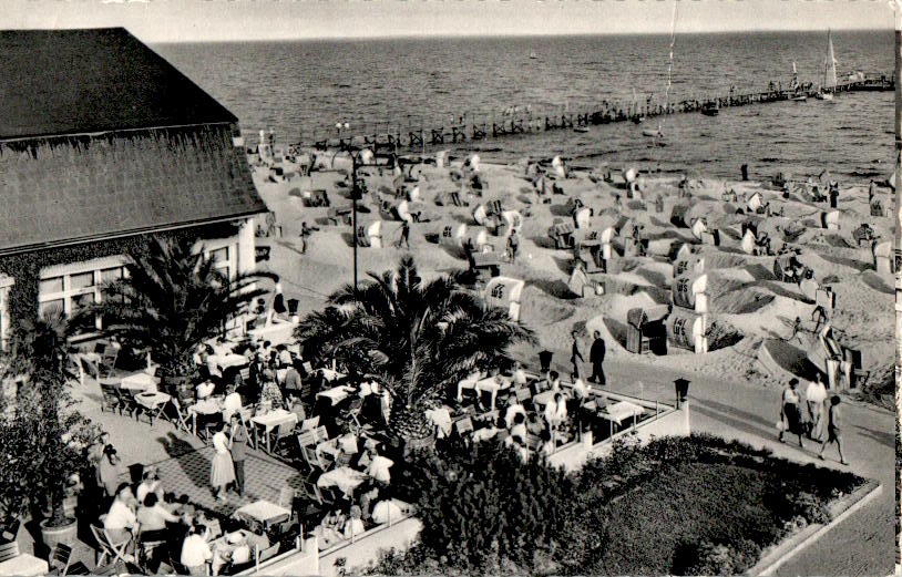 ostseeheilbad grömitz, strandhalle, terrasse