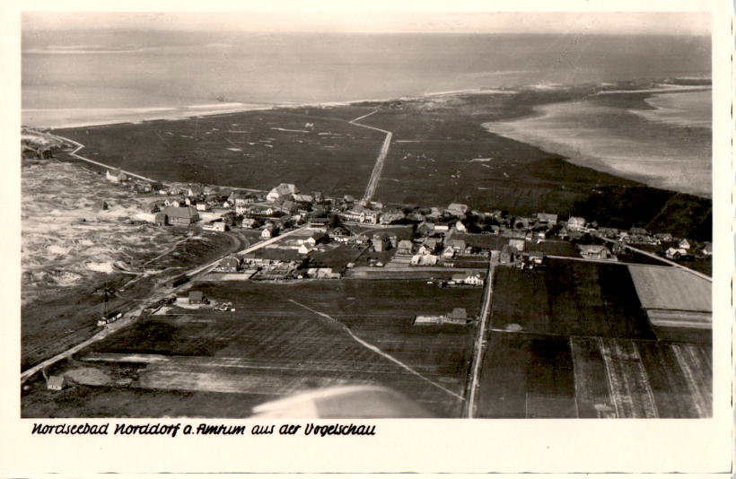 norddorf auf amrum aus der vogelschau