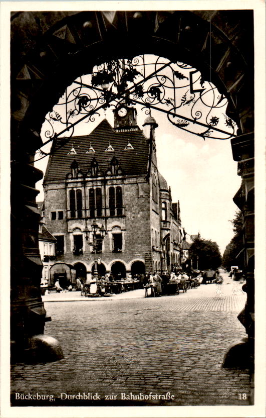 bückeburg, durchblick zur bahnhofstraße