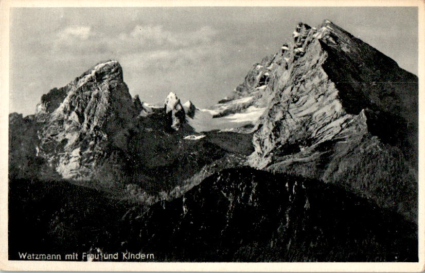 watzmann mit frau und kindern