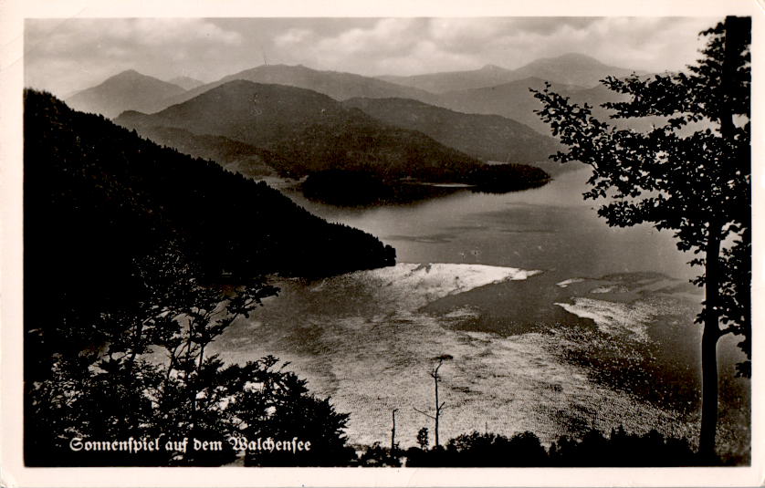 sonnenspiel auf dem walchensee