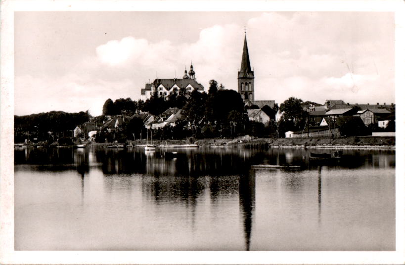 plön in holstein, blick auf schloß und stadt