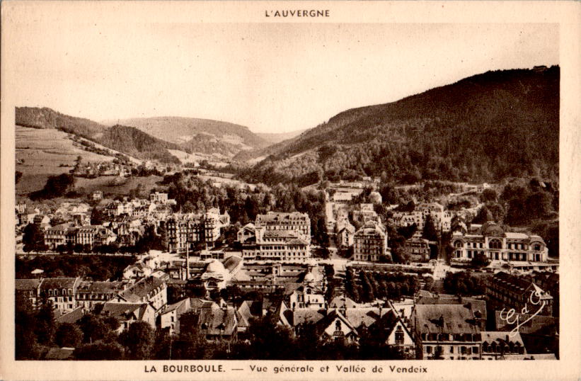 la bourboule, vue générale