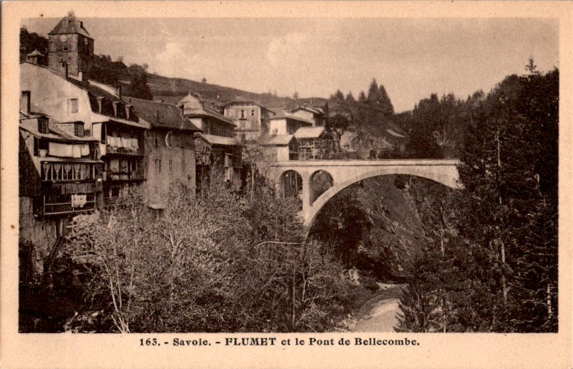 flumet  et le pont de bellecombe