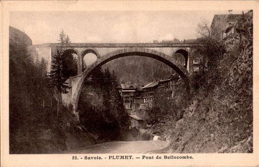 flumet  et le pont de bellecombe