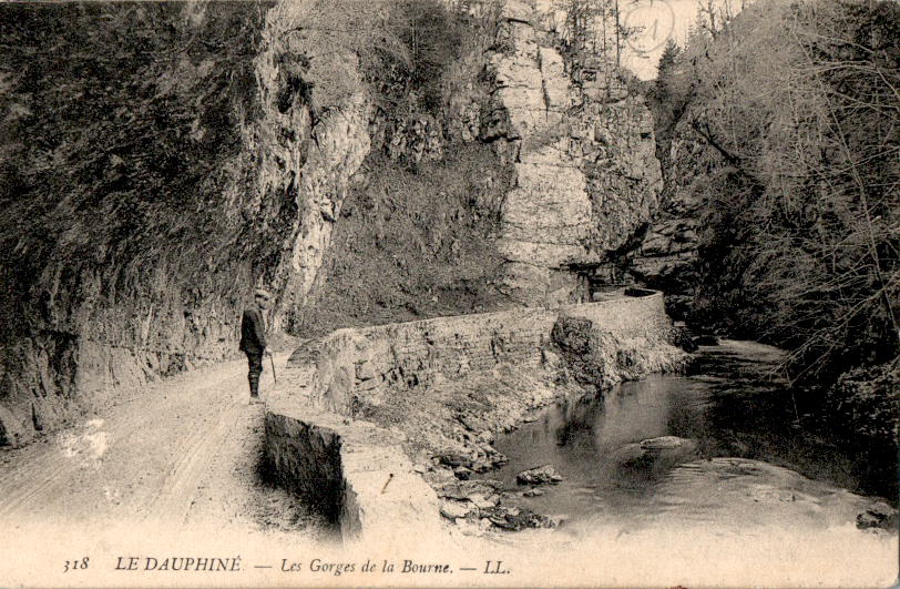 le dauphiné, les gorges de la bourne