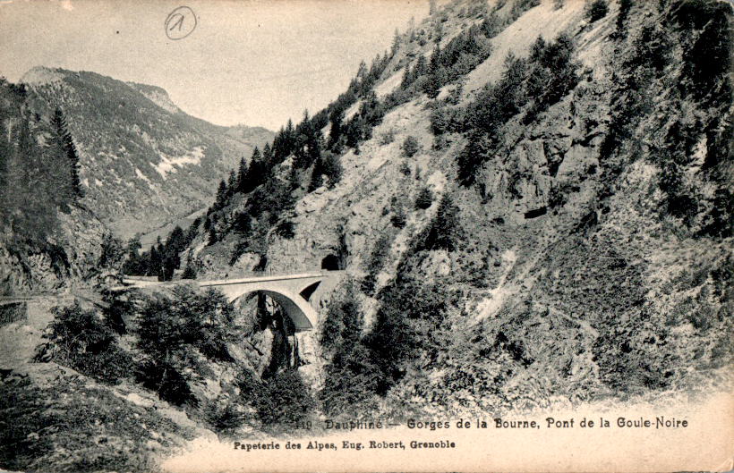 le dauphiné, les gorges de la bourne