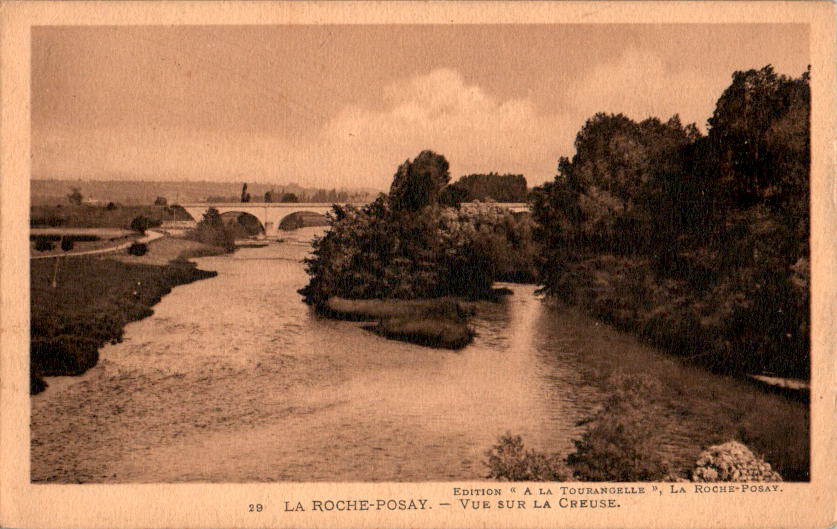 la roche-posay, vue sur la creuse