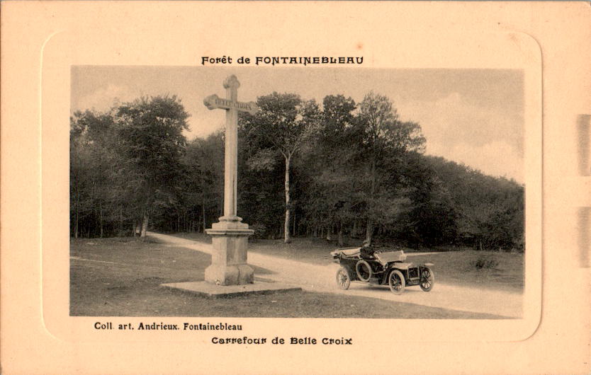 fôret de fontainebleau, carrefour de bellecroix