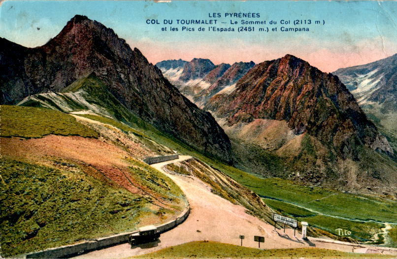 les pyrénées, col du tourmalet