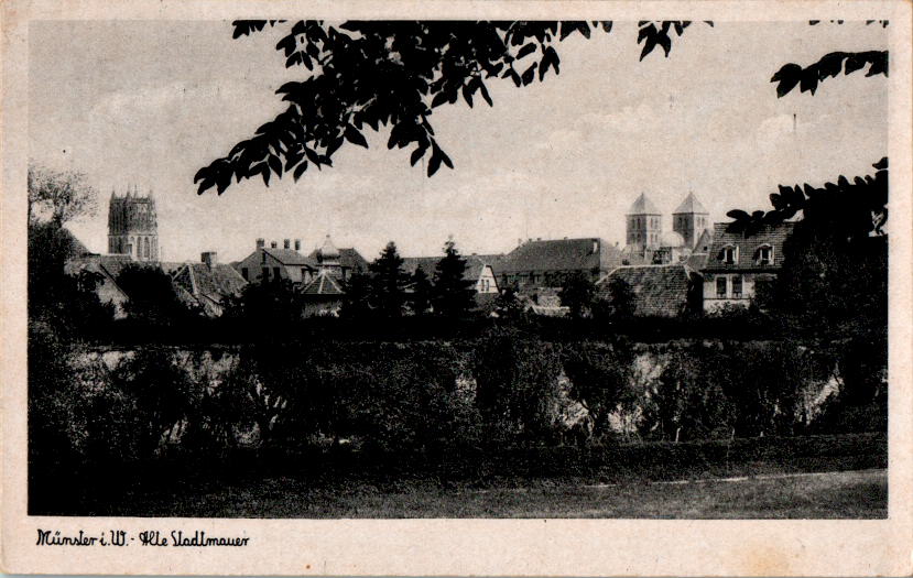 münster i.w., alte stadtmauer