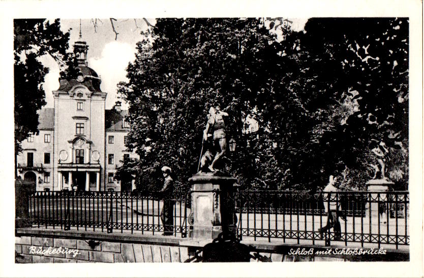 bückeburg, schloß mit schloßbrücke