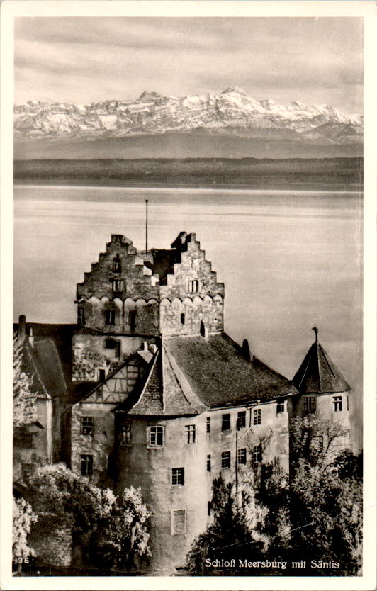 schloß meersburg mit säntis