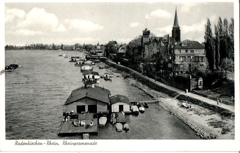 rodenkirchen-rhein, rheinpromenade