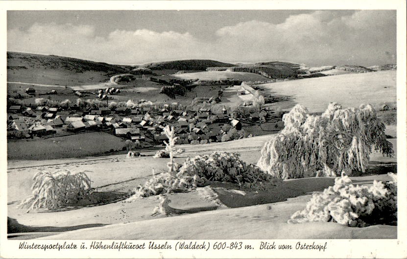 usseln , waldeck, blick vom osterkopf