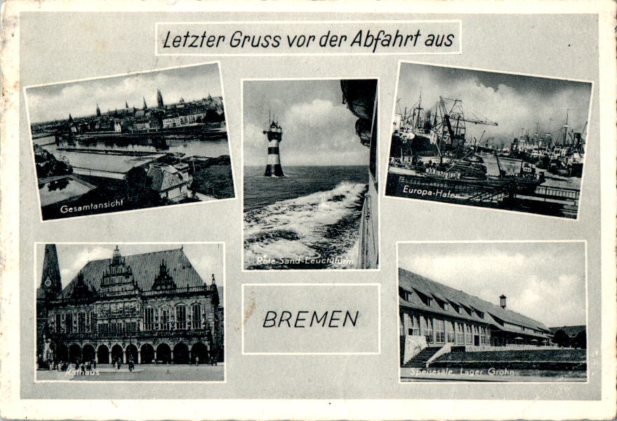 letzter gruss vor der abfahrt aus bremen